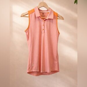 Adidas Coral and Orange Sleeveless Top